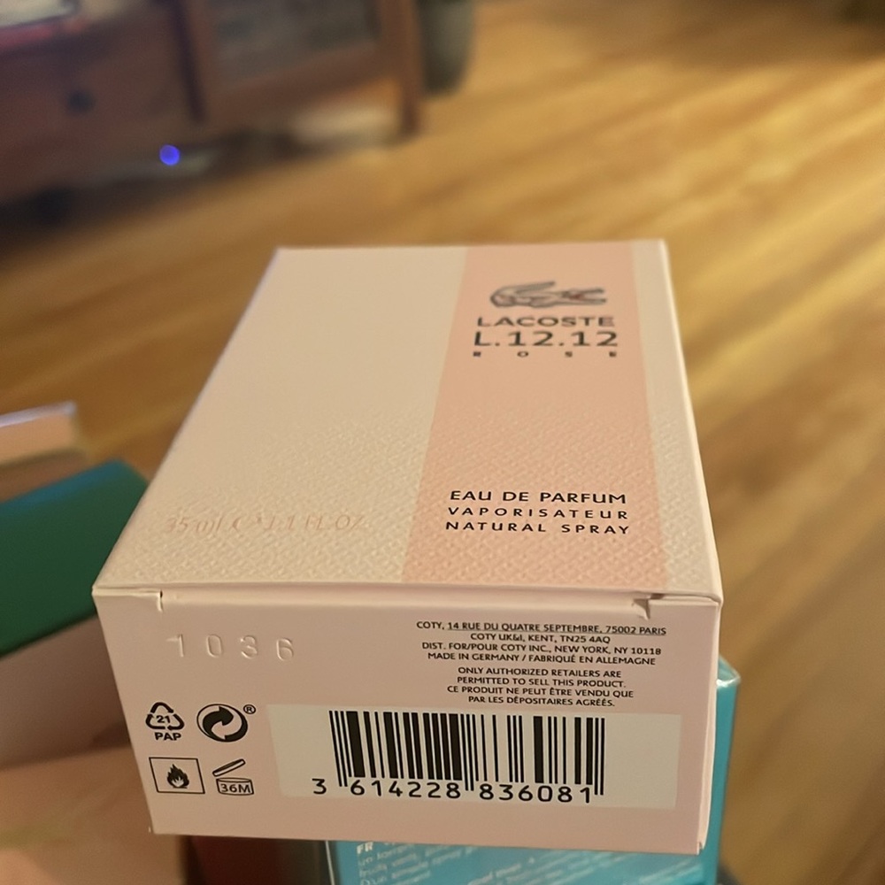 LACOSTE L.12.12 ROSE EDP 35ml BNIB NO CELLOPHANE - Picture 3 of 3